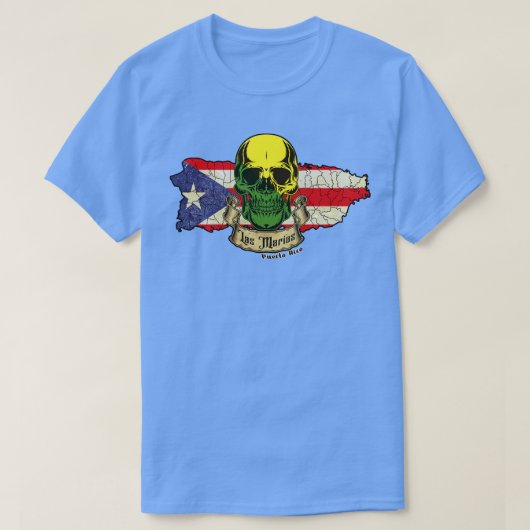 ラスマリアスイスラデプエルトリコ Tシャツ (デザイン正面)