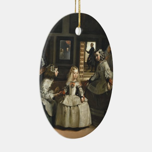 ラスメニナスディエゴベラスケスファインアート セラミックオーナメント (右)
