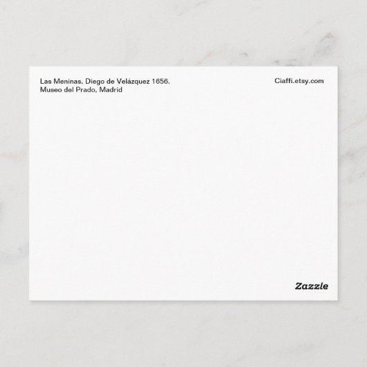 ラスメニナス ポストカード (裏面)
