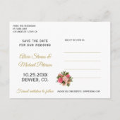 ラスモダンエレガントトの写真を保存結婚する 案内ポストカード (裏面)