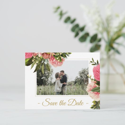 ラスモダンエレガントトの写真を保存結婚する 案内ポストカード (スタンド正面)