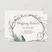 ラスモダンティブランチリース結婚ズゲスト詳細 エンクロージャーカード (正面/裏面)