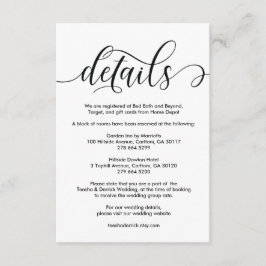 ラスモダントの結婚詳細カードデザインv1 エンクロージャーカード