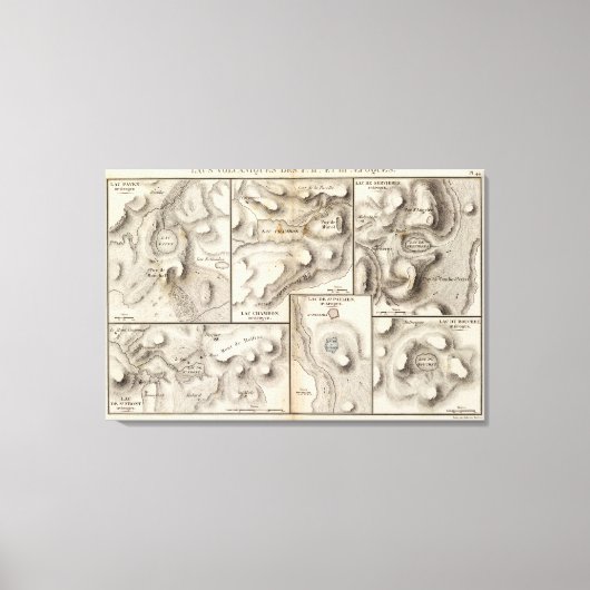 ラス火山 キャンバスプリント (正面)