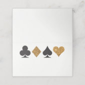 ラス空白のベガス金ゴールドフェイクグリッター座席表 プレイスカード (外部開封)