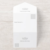 ラス結婚スとヒマワリ – in cream all in o オールインワン招待状 (外側)