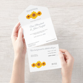 ラス結婚スとヒマワリ – in cream all in o オールインワン招待状