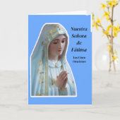ラス5 oraciones reveladas por la Virgen de Fatima カード (黄色い花)