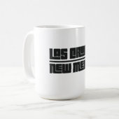 ラス・クルーセス - ニューメキシコ コーヒーマグカップ (正面左)