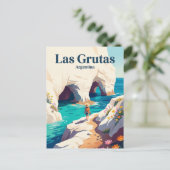 ラス・グルタス(スペイン語: Las Grutas)アルゼンチン ポストカード (スタンド正面)