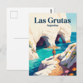 ラス・グルタス(スペイン語: Las Grutas)アルゼンチン ポストカード (正面/裏面)