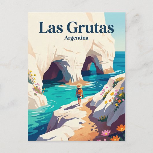 ラス・グルタス(スペイン語: Las Grutas)アルゼンチン ポストカード (正面)