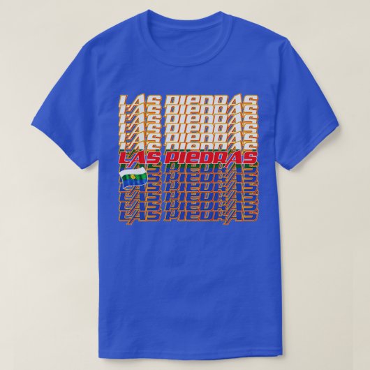ラス・ピエドラス・カスケード テキスト2 Tシャツ (デザイン正面)