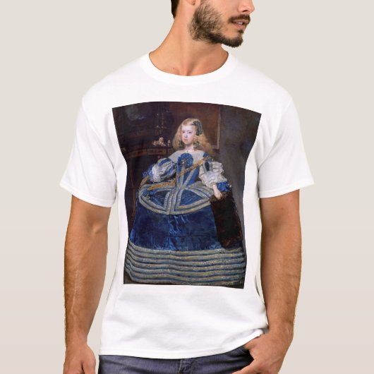 ラス・メニーナス 青いドレスのマルガリータ王女、ベラスケス Tシャツ (正面)