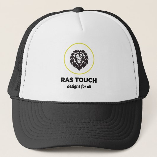 ラスTouch（ライオン） - Trucker Hat キャップ (正面)