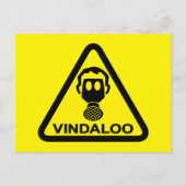 ラズカおもしろいレーナイトスパイシー食品パーティー招待状 ポストカード (正面)