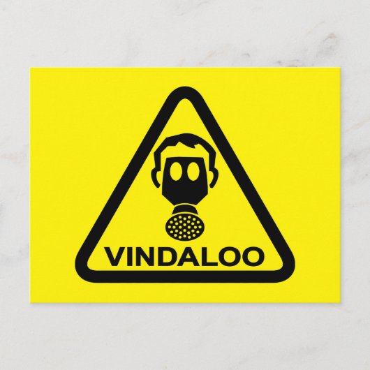 ラズカおもしろいレーナイトスパイシー食品パーティー招待状 ポストカード (正面)