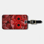 ラズベリおもしろいエモチコン ラゲッジタグ (正面横)