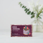 ラズベリカスタムーお誕生日ケーキパティシシェフベーカリー 名刺 (スタンド正面)