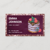 ラズベリカスタムーお誕生日ケーキパティシシェフベーカリー 名刺 (正面)