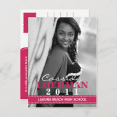 ラズベリカスタムー写真卒業発表 案内ポストカード (正面/裏面)