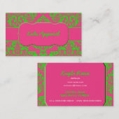 ラズベリーおよびライム 名刺 (正面/裏面)