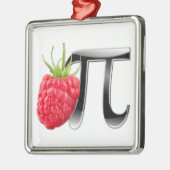 ラズベリーおよびPiの記号 メタルオーナメント (左)