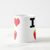 ラズベリーが好き コーヒーマグカップ (中央)