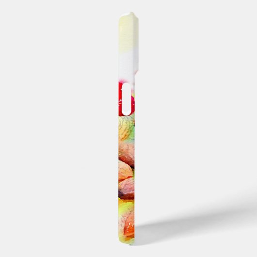 ラズベリーとアーモンドスナックウォーターカラーのアートワーク Case-Mate iPhoneケース (裏面 / 右)
