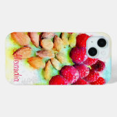 ラズベリーとアーモンド水の色カスタム Case-Mate iPhoneケース (裏面 (横))