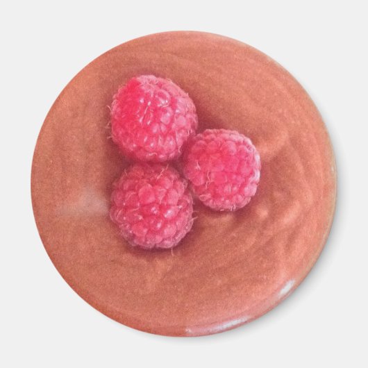 ラズベリーとチョコレートムース マグネット (正面)