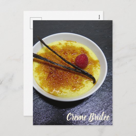 ラズベリーとバニラとの石板でクレメブルーリー シーズンポストカード (正面/裏面)