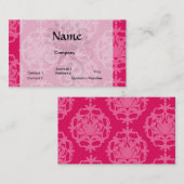 ラズベリーとピンクダマスク 名刺 (正面/裏面)