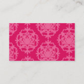 ラズベリーとピンクダマスク 名刺 (裏面)