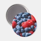 ラズベリーとブルーベリー マグネット (正面/裏面)