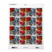 ラズベリーとブルーベリー ラベル (フルシート)