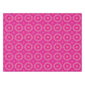 ラズベリーとホワイトフローラ テーブルクロス (正面(横))