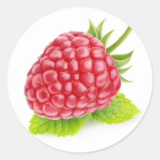ラズベリーとミント ラウンドシール (正面)