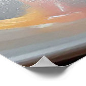 ラズベリーと美味しいパフペーストリーデザート ポスター (角)