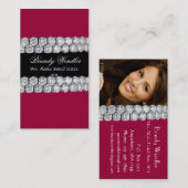 ラズベリーのダイヤモンドのページェントの名刺 名刺 (正面/裏面)