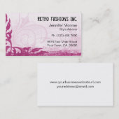 ラズベリーのピンクのグランジで動揺してな名刺 名刺 (正面/裏面)