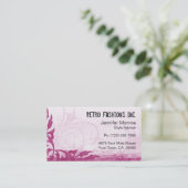 ラズベリーのピンクのグランジで動揺してな名刺 名刺 (スタンド正面)