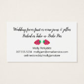 ラズベリーのフルーツジャムパイベーカリーの名刺 (裏面)