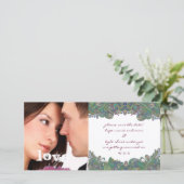 ラズベリーのヴィンテージフローラ写真を保存 セーブザデート (スタンド正面)