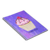 ラズベリーの入った甘いカップケーキ ノートブック (右側)