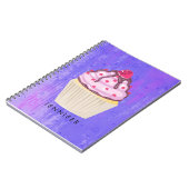 ラズベリーの入った甘いカップケーキ ノートブック (左側)