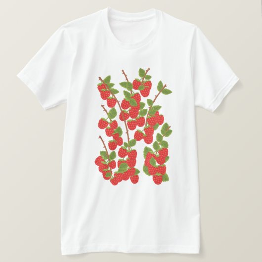 ラズベリーの実 Tシャツ (デザイン正面)