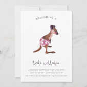 ラズベリーの小さなルー 招待状 (正面)