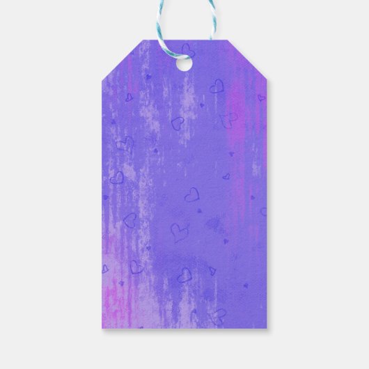 ラズベリーの甘いカップケーキありがとう ギフトタグ (裏面)