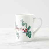 ラズベリーのRedouteの骨灰磁器のマグ ボーンチャイナマグカップ (右)